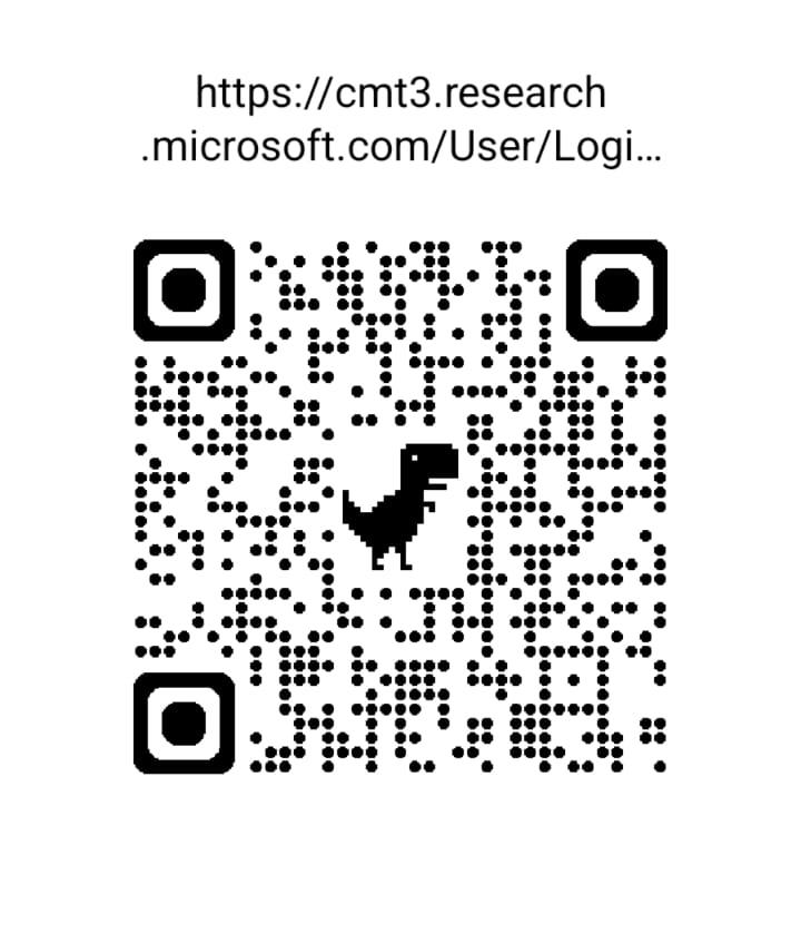 QR code linking to Microsoft CMT submission for ICISCS 2026